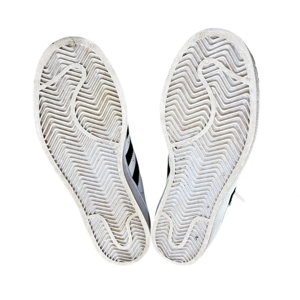 Adidas Superstar ADV lace up sneaker shoes white/black stripes size 5.5 - Picture 7 of 9